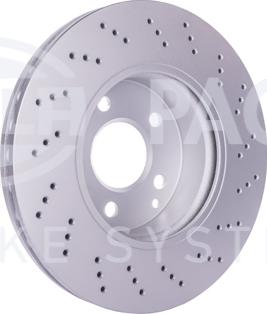 HELLA 8DD 355 128-801 - Спирачен диск vvparts.bg