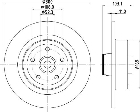 LPR R1048PCA - Спирачен диск vvparts.bg