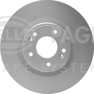 HELLA 8DD 355 122-461 - Спирачен диск vvparts.bg