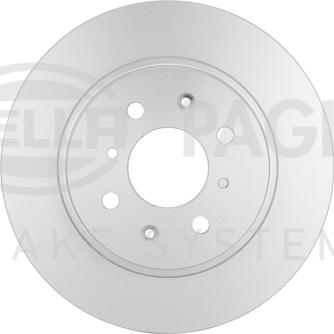 HELLA 8DD 355 122-531 - Спирачен диск vvparts.bg