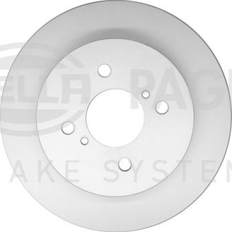 HELLA 8DD 355 122-521 - Спирачен диск vvparts.bg