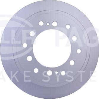 HELLA 8DD 355 122-711 - Спирачен диск vvparts.bg