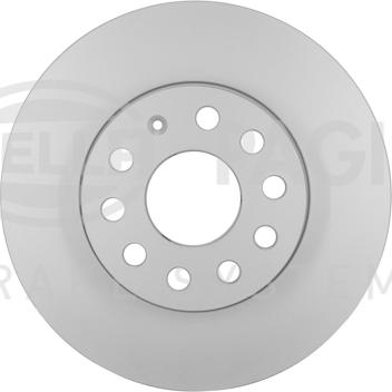 HELLA 8DD 355 122-721 - Спирачен диск vvparts.bg