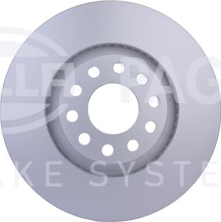 HELLA 8DD 355 127-421 - Спирачен диск vvparts.bg