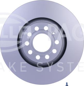 HELLA 8DD 355 127-591 - Спирачен диск vvparts.bg