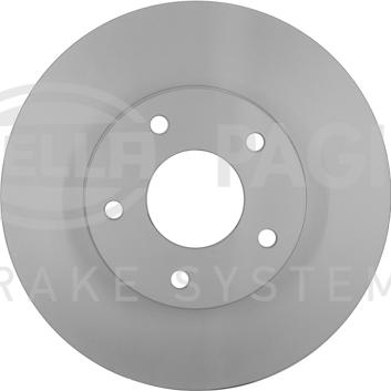 HELLA 8DD 355 127-681 - Спирачен диск vvparts.bg