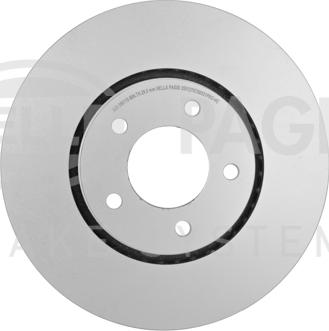 HELLA 8DD 355 127-671 - Спирачен диск vvparts.bg