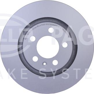 HELLA 8DD 355 127-301 - Спирачен диск vvparts.bg