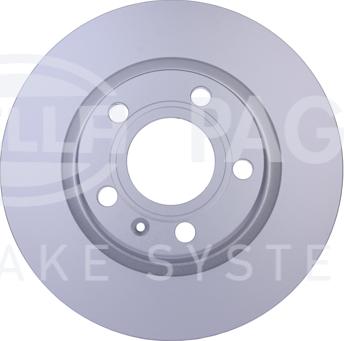 HELLA 8DD 355 127-311 - Спирачен диск vvparts.bg