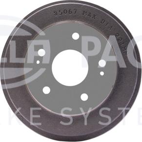 HELLA 8DT 355 300-291 - Спирачен барабан vvparts.bg