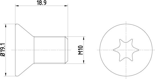 HELLA 8DZ 355 209-101 - Винт, спирачен диск vvparts.bg