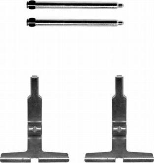 HELLA 8DZ 355 204-061 - Комплект принадлежности, дискови накладки vvparts.bg