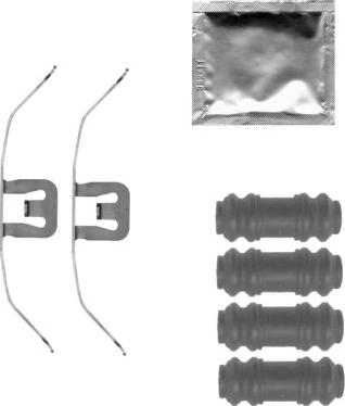 HELLA 8DZ 355 205-481 - Комплект принадлежности, спирачен апарат vvparts.bg