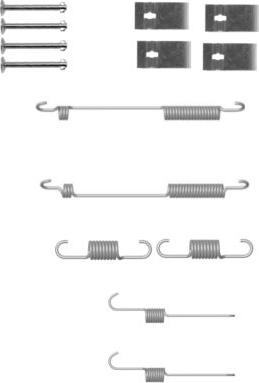 HELLA 8DZ 355 200-941 - Комплект принадлежности, спирани челюсти vvparts.bg