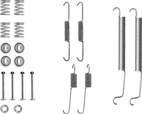 HELLA 8DZ 355 200-431 - Комплект принадлежности, спирани челюсти vvparts.bg