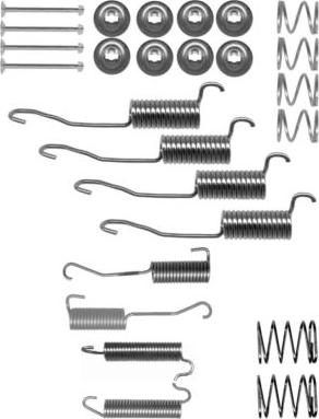 HELLA 8DZ 355 200-501 - Комплект принадлежности, спирани челюсти vvparts.bg