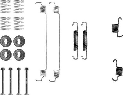 HELLA 8DZ 355 200-511 - Комплект принадлежности, спирани челюсти vvparts.bg