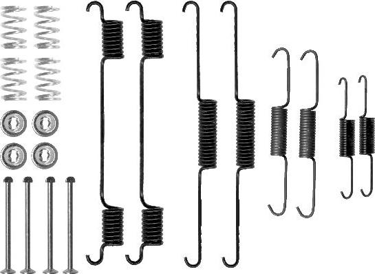 HELLA 8DZ 355 200-661 - Комплект принадлежности, спирани челюсти vvparts.bg