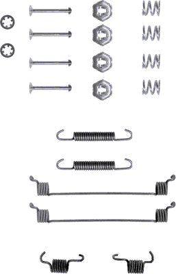 HELLA 8DZ 355 200-071 - Комплект принадлежности, спирани челюсти vvparts.bg