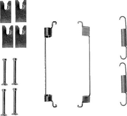 HELLA 8DZ 355 200-841 - Комплект принадлежности, спирани челюсти vvparts.bg