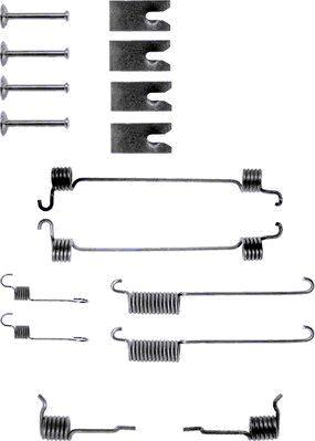 HELLA 8DZ 355 200-301 - Комплект принадлежности, спирани челюсти vvparts.bg