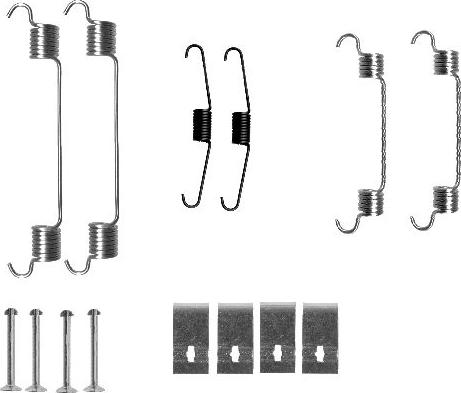 HELLA 8DZ 355 200-731 - Комплект принадлежности, спирани челюсти vvparts.bg