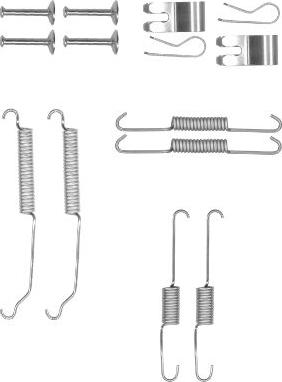 HELLA 8DZ 355 201-031 - Комплект принадлежности, спирани челюсти vvparts.bg