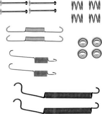 HELLA 8DZ 355 202-091 - Комплект принадлежности, спирани челюсти vvparts.bg