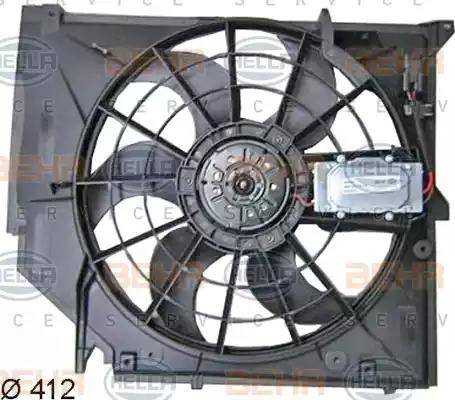 HELLA 8EW 351 038-391 - Вентилатор, охлаждане на двигателя vvparts.bg