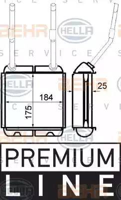 HELLA 8FH 351 313-031 - Топлообменник, отопление на вътрешното пространство vvparts.bg