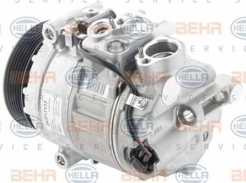 HELLA 8FK 351 006-461 - Компресор, климатизация vvparts.bg