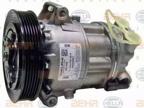 HELLA 8FK 351 003-251 - Компресор, климатизация vvparts.bg