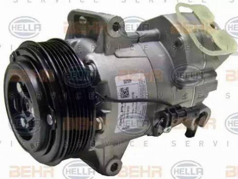 HELLA 8FK 351 002-281 - Компресор, климатизация vvparts.bg