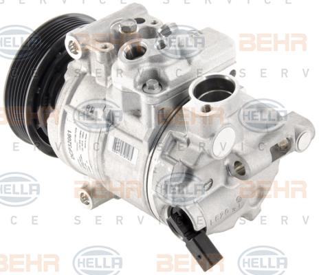 HELLA 8FK 351 007-091 - Компресор, климатизация vvparts.bg