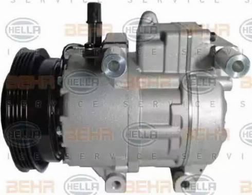 HELLA 8FK 351 106-221 - Компресор, климатизация vvparts.bg