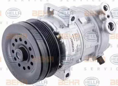 HELLA 8FK 351 114-281 - Компресор, климатизация vvparts.bg