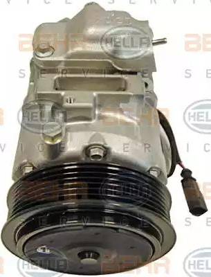 HELLA 8FK 351 110-241 - Компресор, климатизация vvparts.bg