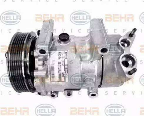 HELLA 8FK 351 134-831 - Компресор, климатизация vvparts.bg