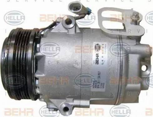 HELLA 8FK 351 134-761 - Компресор, климатизация vvparts.bg