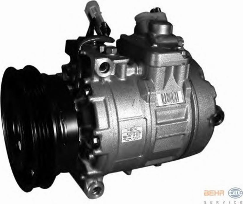 HELLA 8FK 351 132-091 - Компресор, климатизация vvparts.bg