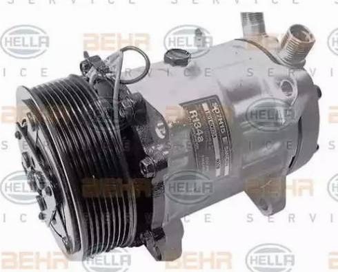 HELLA 8FK 351 126-001 - Компресор, климатизация vvparts.bg