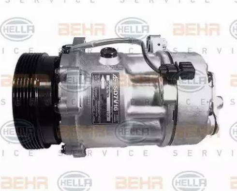 HELLA 8FK 351 127-341 - Компресор, климатизация vvparts.bg