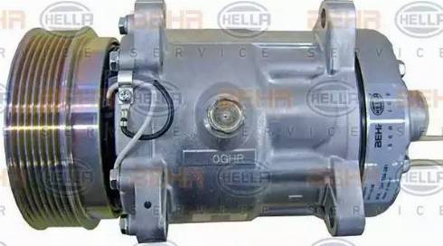 HELLA 8FK 351 334-381 - Компресор, климатизация vvparts.bg