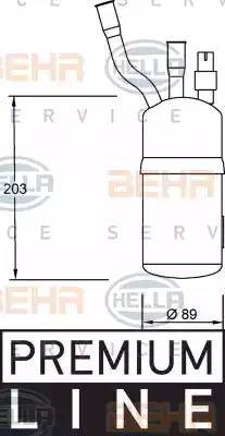 HELLA 8FT 351 192-321 - Изсушител, климатизация vvparts.bg