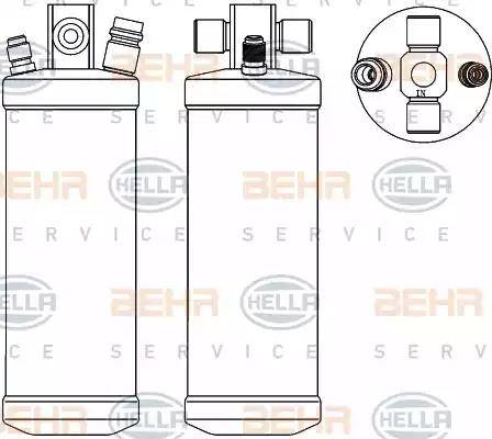 HELLA 8FT 351 192-791 - Изсушител, климатизация vvparts.bg