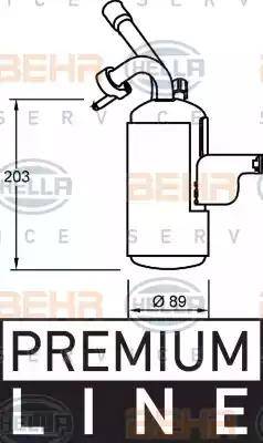 HELLA 8FT 351 335-051 - Изсушител, климатизация vvparts.bg