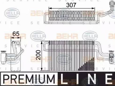 HELLA 8FV 351 336-111 - Изпарител, климатична система vvparts.bg