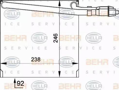 HELLA 8FV 351 210-041 - Изпарител, климатична система vvparts.bg