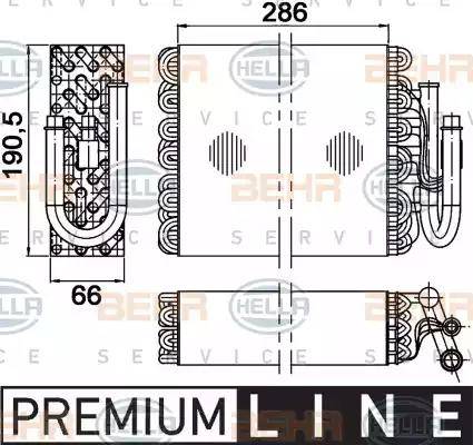 HELLA 8FV 351 210-241 - Изпарител, климатична система vvparts.bg