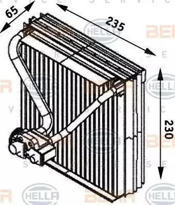 HELLA 8FV 351 211-561 - Изпарител, климатична система vvparts.bg